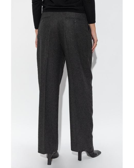 Totême  Black Pleated Trousers