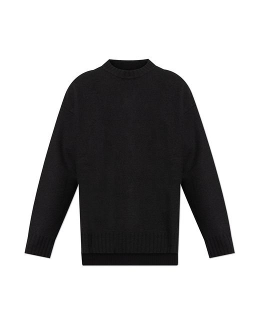Jil Sander Black Wool Sweater for men