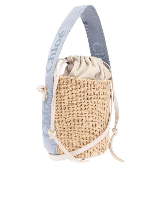 Chloé Blue ‘Woody Small’ Bucket Bag