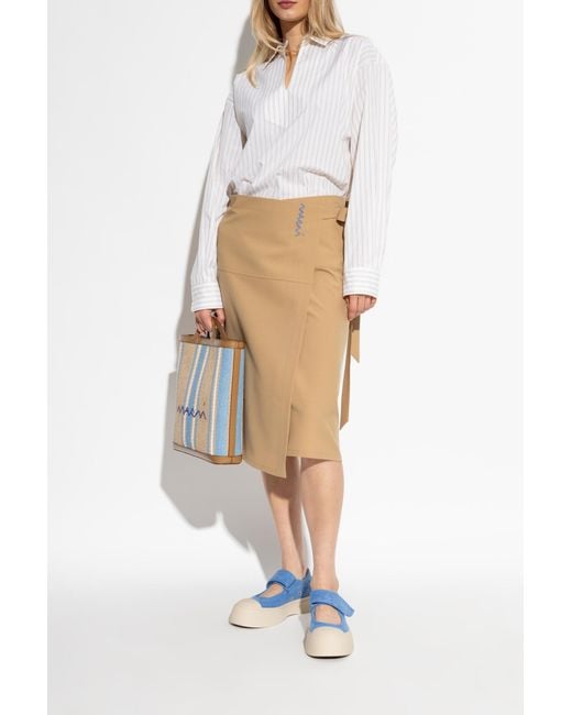 Marni Blue Platform Sneakers