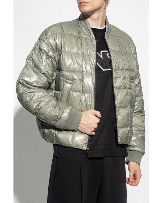 Emporio Armani embossed-monogram Bomber Jacket - Farfetch