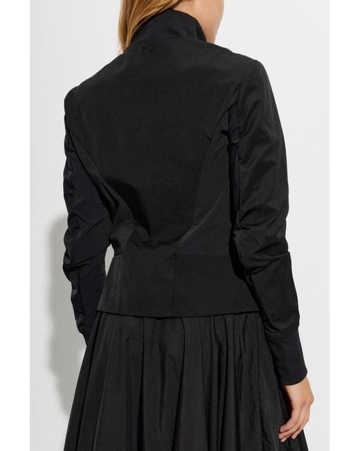 Y-3 Black Jacket With Logo