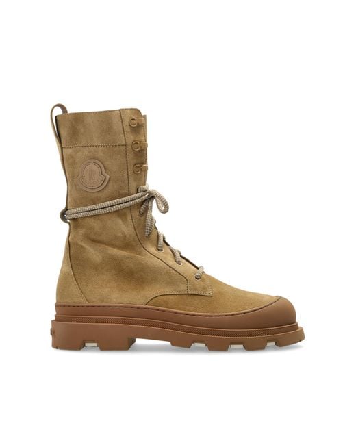 Moncler Natural 'Vera High' Ankle Boots
