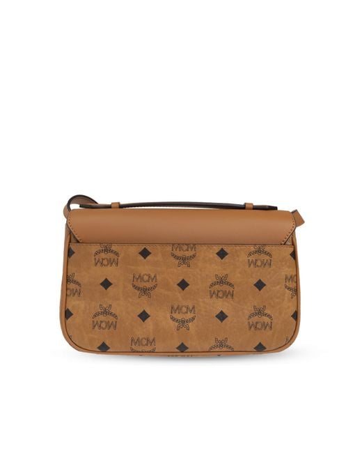 MCM Brown Monogram Shoulder Bag
