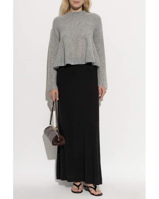 Lisa Yang Gray Cashmere Sweater 'Portia'