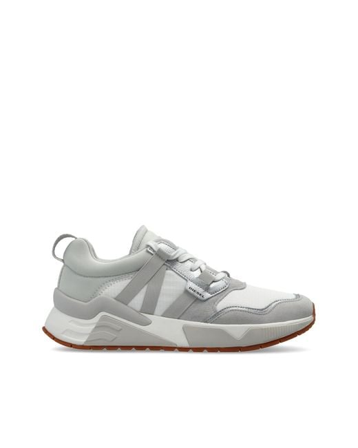 DIESEL White 'S-Brentha' Sports Shoes for men