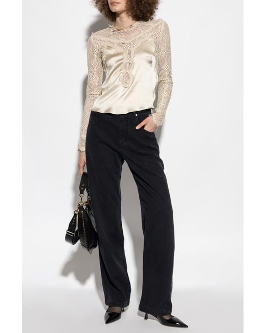 Isabel Marant White Lace Top "Diem"