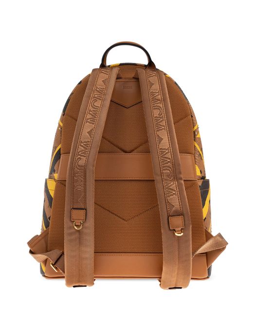 MCM Blue Backpack With Decorative Studs for men