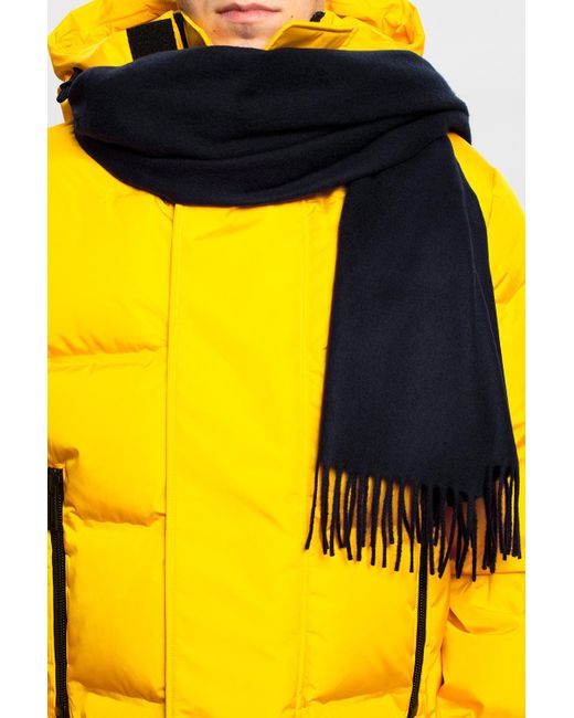 Samsøe & Samsøe Black Wool Scarf for men