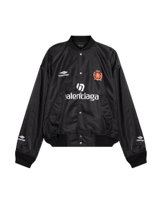 Balenciaga Jacket With Logo in Black for Men | Lyst UK