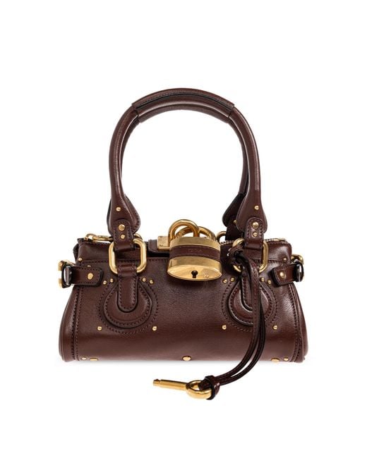 Chloé White 'Plissé' Shoulder Bag