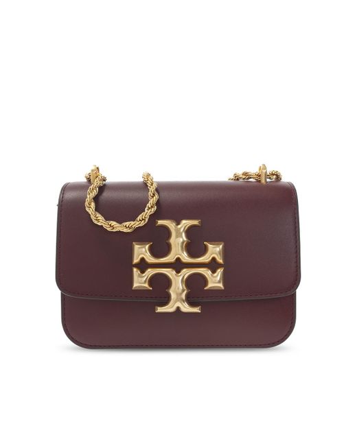 Tory Burch Leather 'eleanor Small' Shoulder Bag in Burgundy (Purple) - Lyst
