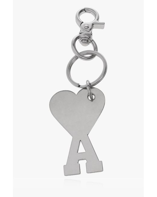 AMI White Keyring With Logo