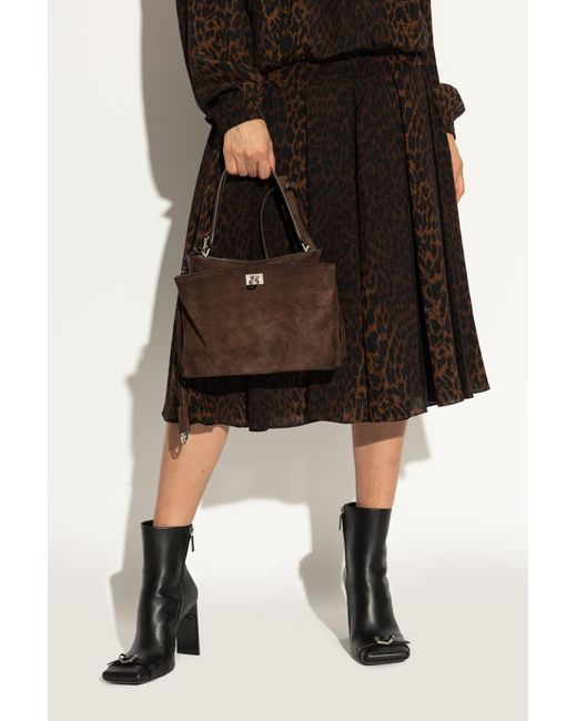 Balenciaga Brown "Rodeo Top Handle S" Handbag