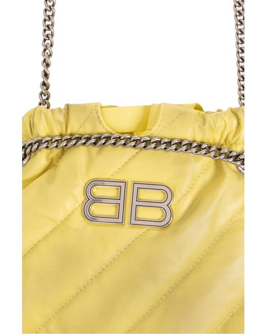 Balenciaga Yellow ‘Crush Xs’ Shoulder Bag