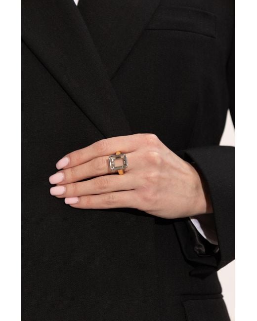 Balenciaga Metallic Brass Ring