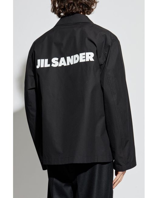 Jil Sander Black Jacket With Collar for men