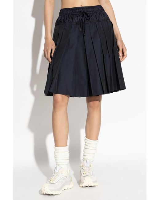 Moncler Blue Pleated Skirt