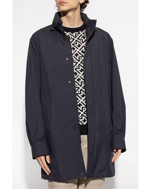 Moncler Blue Two-Layer Jacket Lanche for men