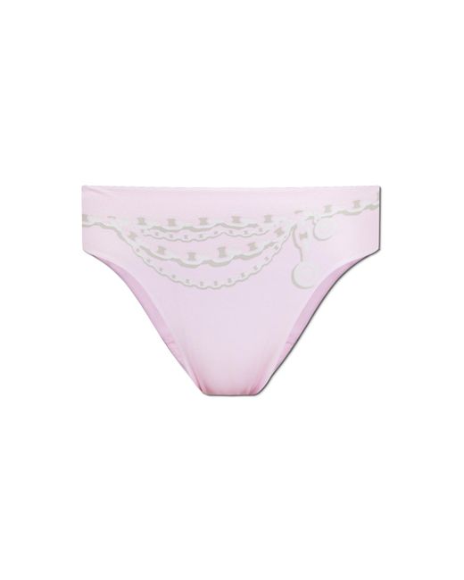 Versace Pink Swimsuit Bottom