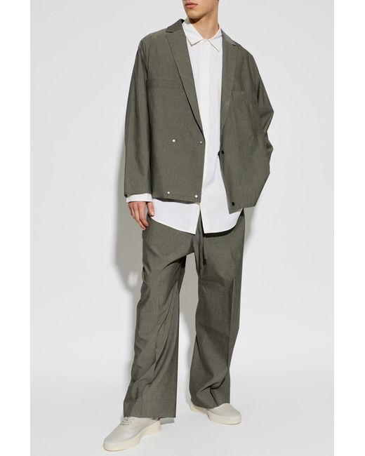 Fear Of God Green Double-Breasted Blazer for men