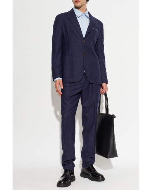 Eleventy Blue Wool Suit for men