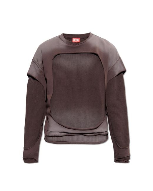 DIESEL Brown ‘K-Osbert’ Sweatshirt for men