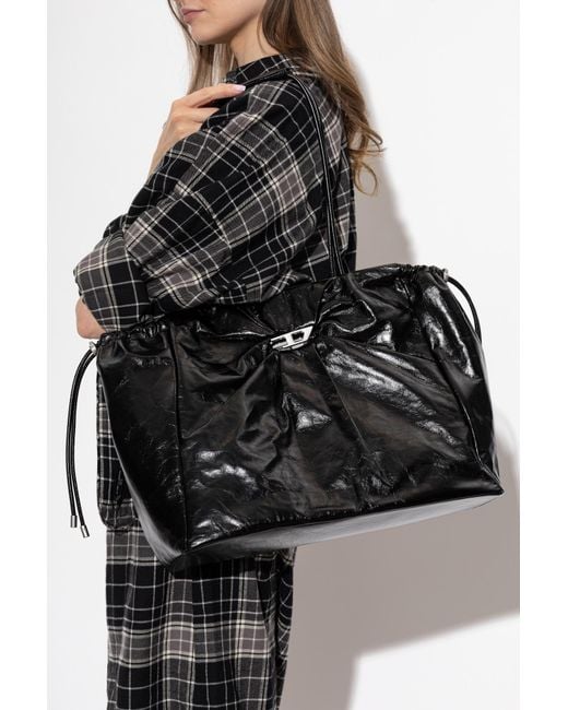 DIESEL Black 'Tote Bag Scrunch-D Tote'