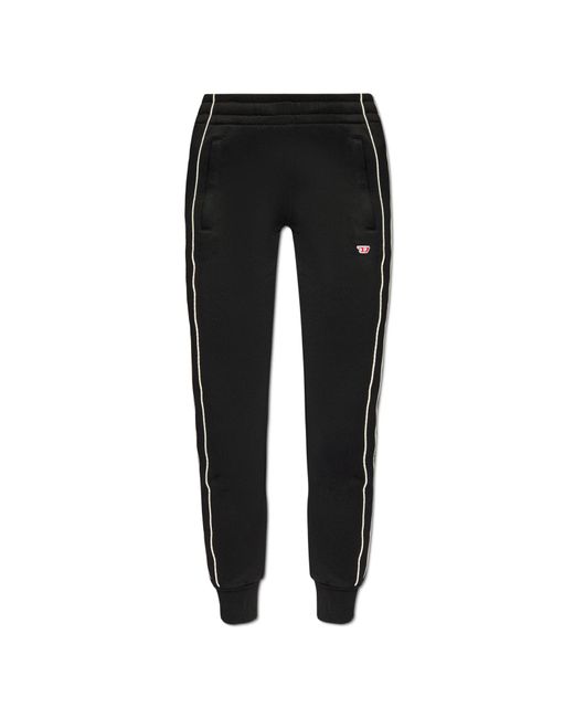 DIESEL Black Sweatpants 'P-Jam-Piping-D'