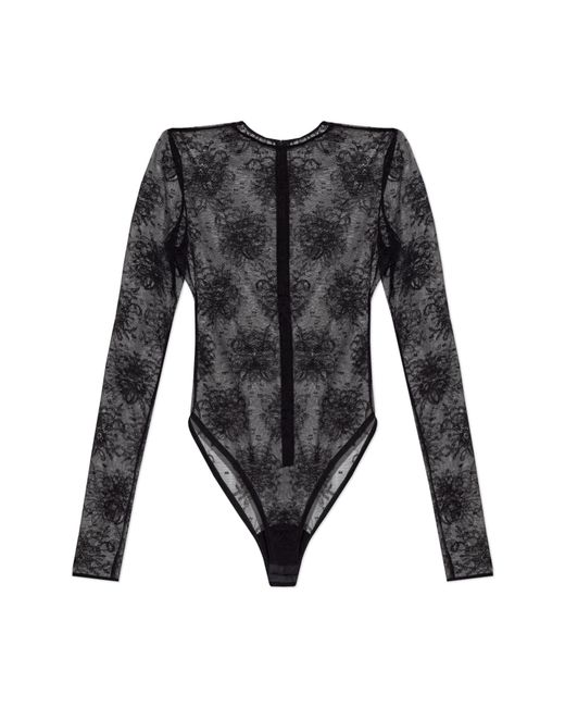 Dolce & Gabbana Black Lace Bodysuit