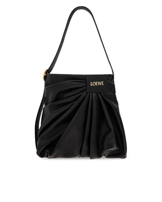 Loewe Black Shoulder Bag 'Draped'