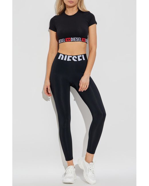 DIESEL Black Short T-Shirt "Irma-D-Core"