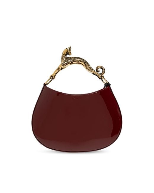 Lanvin Red Hobo Bag 'Hobo Cat'