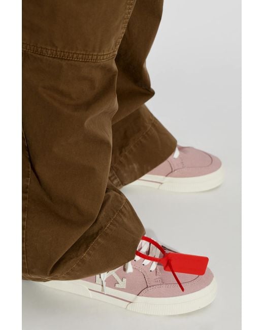 Off-White c/o Virgil Abloh Red 'Vulcanized Low' Sports Shoes