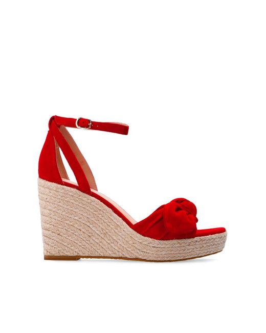 Kate Spade Red 'tianna' Wedge Sandals