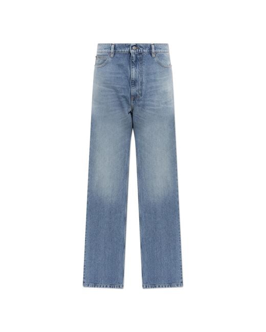 MM6 by Maison Margiela Blue Straight-Leg Jeans for men