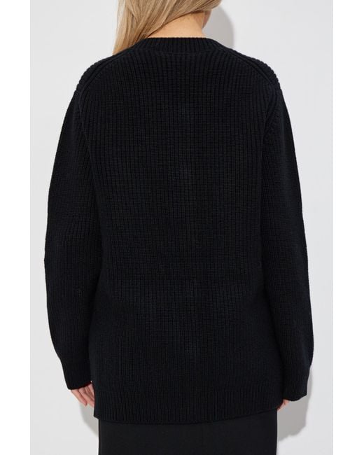 Dolce & Gabbana Black Cardigan With Shiny Buttons