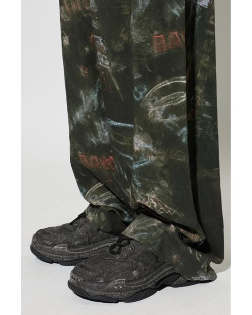 Balenciaga Black 'Triple S' Sports Shoes for men