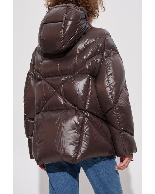Khrisjoy Brown Down Jacket With Hood,