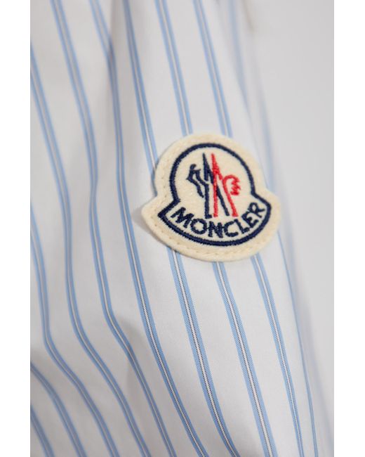Moncler Natural Shirt With Striped Pattern "Camicia"