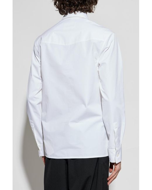 Jil Sander White Shirt With Tie for men