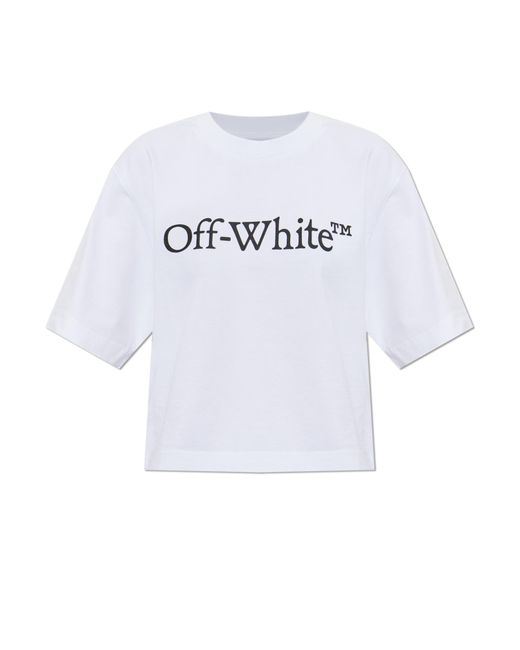 Off-White c/o Virgil Abloh White Short Loose-Fit T-Shirt