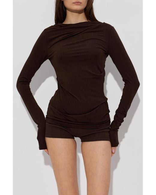 Entire studios Black Draped Top