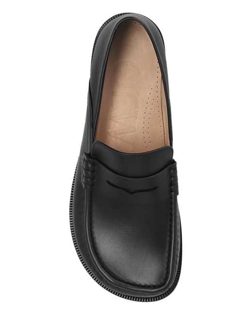 Loewe Black “Campo” Loafers Shoes for men