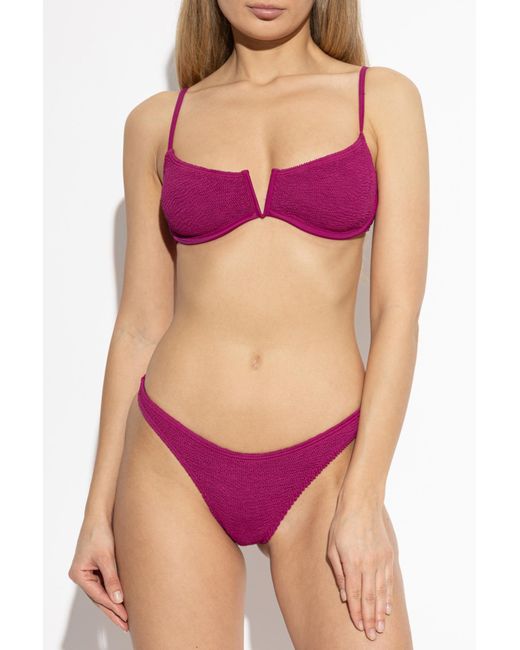 Bondeye Purple Top Of The "Nora" Swimsuit