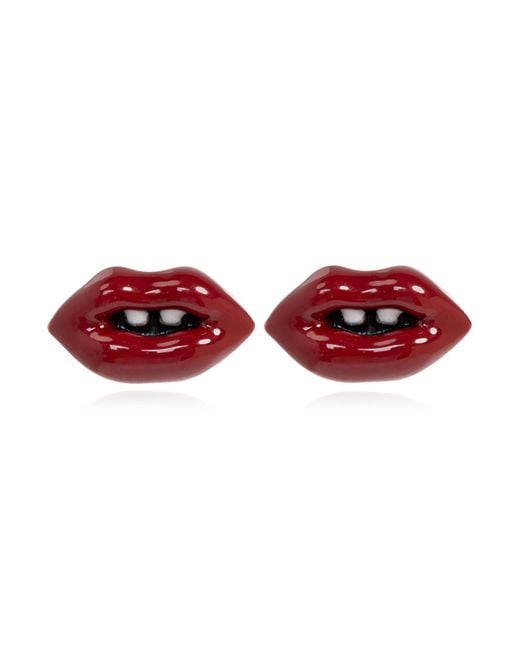 Marc Jacobs Red Brass Earrings