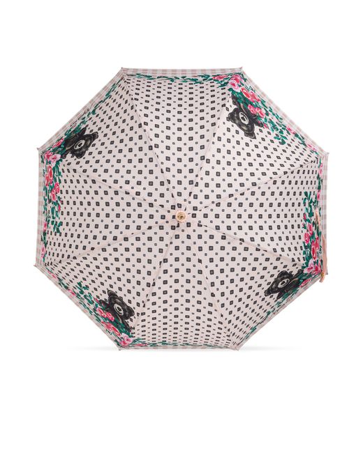 Moschino Pink Parasol With Print