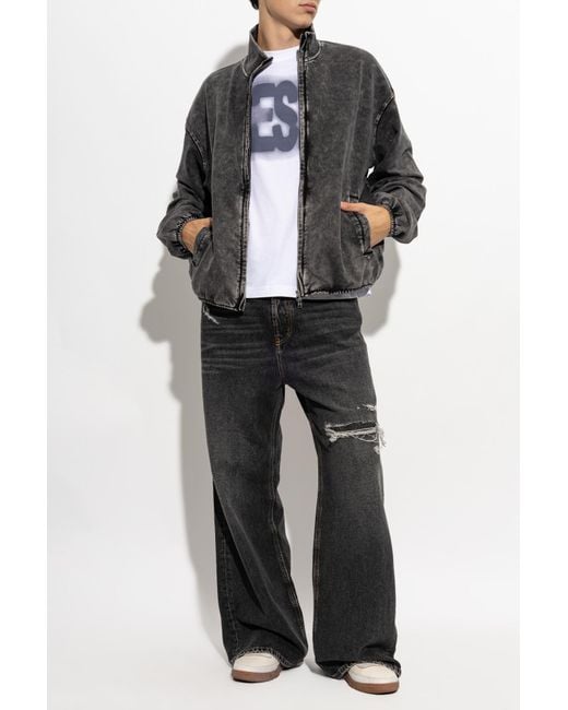 DIESEL White T-Shirt 'T-Adjust-Aa6' for men