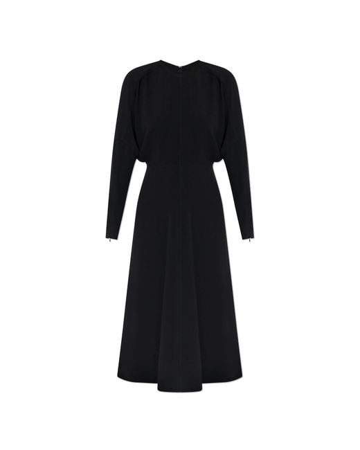 Victoria Beckham Black Dress With Long Sleeves
