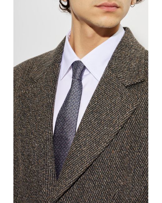 Ferragamo Blue Silk Tie for men